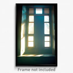 Pixel Art Poster - Unsightly Window (8 Bit Psychedelic Trippy Video Game Print)