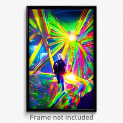 Pixel Art Poster - Vibrant Territory (8 Bit Psychedelic Trippy Video Game Print)