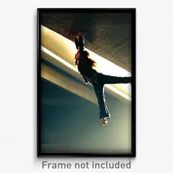 Pixel Art Poster - Deadly Overhang (8 Bit Psychedelic Trippy Video Game Print)