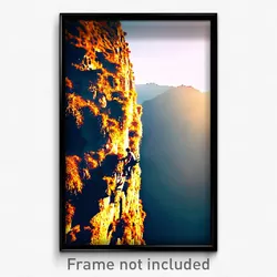 Pixel Art Poster - Accomplished Climb (8 Bit Psychedelic Video Game Print)