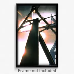 Pixel Art Poster - Steel Claim (8 Bit Psychedelic Trippy Weird Video Game Print)