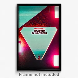 Pixel Art Poster - Impeccable Schnitzel (8 Bit Psychedelic Video Game Print)