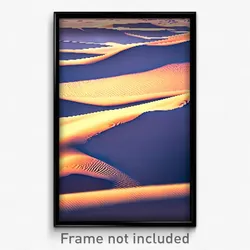 Pixel Art Poster - Showy Dunes (8 Bit Psychedelic Trippy Weird Video Game Print)