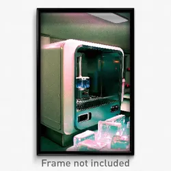 Pixel Art Poster - Small Ice Machine (8 Bit Psychedelic Trippy Video Game Print)