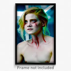 Pixel Art Poster - Lovely Scar (8 Bit Psychedelic Trippy Weird Video Game Print)