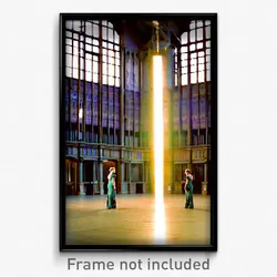 Pixel Art Poster - Glamorous Granary (8 Bit Psychedelic Trippy Video Game Print)