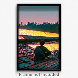 Pixel Art Poster - Rubbery Province (8 Bit Psychedelic Trippy Video Game Print)