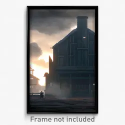 Pixel Art Poster - Gloomy Forgeworks (8 Bit Psychedelic Trippy Video Game Print)