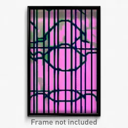 Pixel Art Poster - Wire Frame Glitchy Commons (8 Bit Video Game Print)