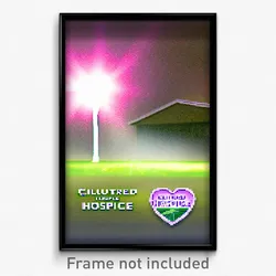 Pixel Art Poster - Cultured Hospice (8 Bit Psychedelic Trippy Video Game Print)