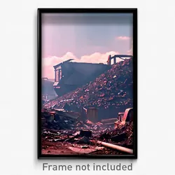 Pixel Art Poster - Musty Dump (8 Bit Psychedelic Trippy Weird Video Game Print)