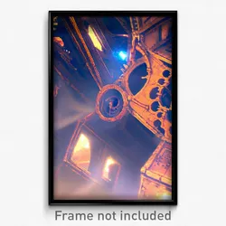 Pixel Art Poster - Complicated Chamber (8 Bit Psychedelic Video Game Print)