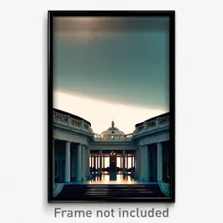 Pixel Art Poster - Stunning Belvedere (8 Bit Psychedelic Video Game Print)