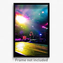 Pixel Art Poster - Neglected Music Venue (8 Bit Psychedelic Video Game Print)