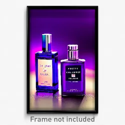 Pixel Art Poster - Purple Cologne (8 Bit Psychedelic Trippy Video Game Print)