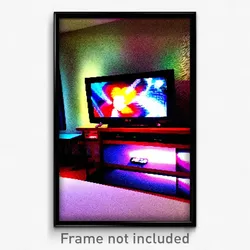 Pixel Art Poster - Marvelous Television (8 Bit Psychedelic Video Game Print)