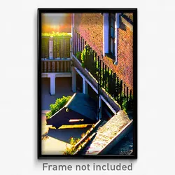 Pixel Art Poster - Unkempt Terrace (8 Bit Psychedelic Trippy Video Game Print)