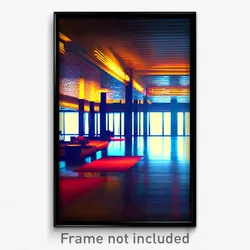 Pixel Art Poster - Pure Lodge (8 Bit Psychedelic Trippy Weird Video Game Print)