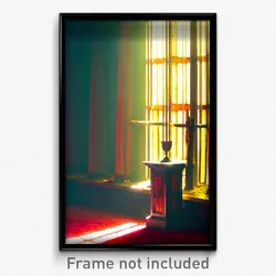 Pixel Art Poster - Stained Rest (8 Bit Psychedelic Trippy Video Game Print)