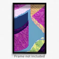 Pixel Art Poster - Anime Like Dam (8 Bit Psychedelic Trippy Video Game Print)