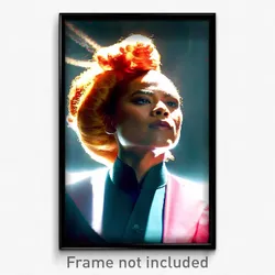 Pixel Art Poster - Voluminous Head (8 Bit Psychedelic Trippy Video Game Print)