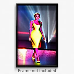 Pixel Art Poster - Glamorous Staith (8 Bit Psychedelic Trippy Video Game Print)