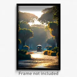Pixel Art Poster - Enchanting Savannah (8 Bit Psychedelic Video Game Print)