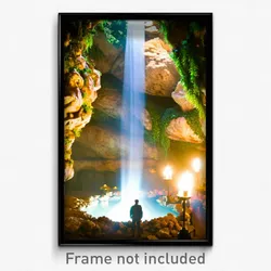 Pixel Art Poster - All Over The Place Grotto (8 Bit Video Game Print)