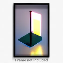 Pixel Art Poster - Square Stand (8 Bit Psychedelic Trippy Video Game Print)