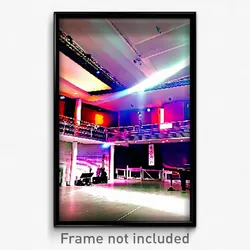 Pixel Art Poster - Elderly Music Venue (8 Bit Psychedelic Video Game Print)