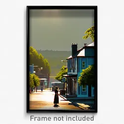 Pixel Art Poster - Modest County (8 Bit Psychedelic Trippy Video Game Print)
