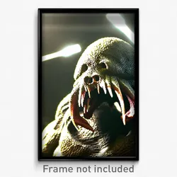 Pixel Art Poster - Coarse Maw (8 Bit Psychedelic Trippy Weird Video Game Print)