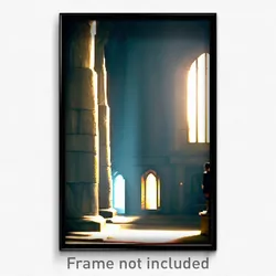 Pixel Art Poster - Interesting Sepulchre (8 Bit Psychedelic Video Game Print)