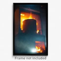 Pixel Art Poster - Calm Furnace (8 Bit Psychedelic Trippy Video Game Print)