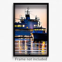 Pixel Art Poster - Uncommon Ferry (8 Bit Psychedelic Trippy Video Game Print)