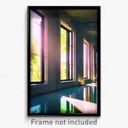 Pixel Art Poster - Polished Retreat (8 Bit Psychedelic Trippy Video Game Print)