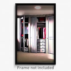 Pixel Art Poster - Peaceful Closet (8 Bit Psychedelic Trippy Video Game Print)