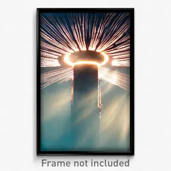 Pixel Art Poster - Stunning Well (8 Bit Psychedelic Trippy Video Game Print)