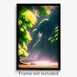 Pixel Art Poster - Made Up Glade (8 Bit Psychedelic Trippy Video Game Print)