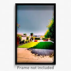 Pixel Art Poster - Valuable Yard (8 Bit Psychedelic Trippy Video Game Print)