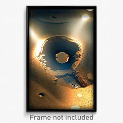 Pixel Art Poster - Elderly Hole (8 Bit Psychedelic Trippy Video Game Print)