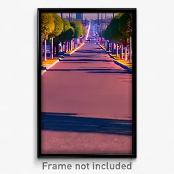 Pixel Art Poster - Coarse Boulevard (8 Bit Psychedelic Trippy Video Game Print)