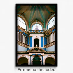 Pixel Art Poster - Grandiose Gable (8 Bit Psychedelic Trippy Video Game Print)