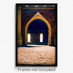 Pixel Art Poster - Droopy Brickyard (8 Bit Psychedelic Trippy Video Game Print)
