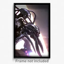 Pixel Art Poster - Metallic Maw (8 Bit Psychedelic Trippy Video Game Print)