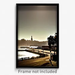 Pixel Art Poster - Empty San Francisco (8 Bit Psychedelic Video Game Print)