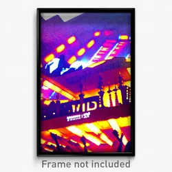 Pixel Art Poster - Wild Movie Festival (8 Bit Psychedelic Video Game Print)