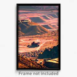 Pixel Art Poster - Dry Mine (8 Bit Psychedelic Trippy Weird Video Game Print)