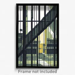 Pixel Art Poster - Thick Prison (8 Bit Psychedelic Trippy Video Game Print)
