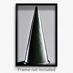 Pixel Art Poster - Silver Cone (8 Bit Psychedelic Trippy Weird Video Game Print)